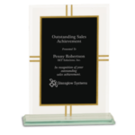 8 1/2" Contemporary Glass 4-Point Award