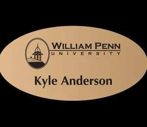 1" X 3" Name Tag