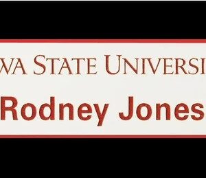 1" X 3" Iowa State University Name Tag