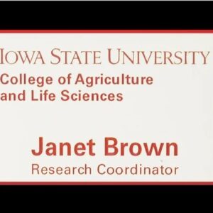 2" X 3" Iowa State University Name Tag