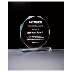 Octagon Series Jade Acrylic Award