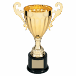 Completed Metal Cup Trophy on Plastic Base