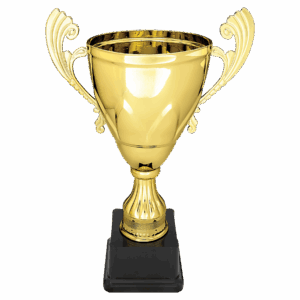 Completed Metal Cup on Plastic Base