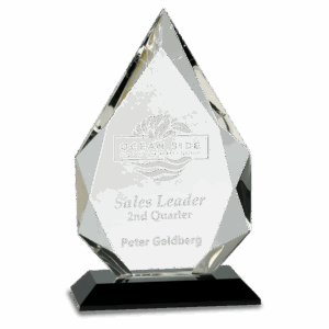 8" Diamond Crystal on Pedestal Base