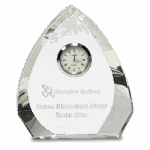 5 1/2" Clear Crystal Arch with Clock