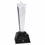 9" Crystal Rising Star with Base