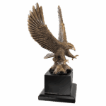 10 3/4" Antique Gold Eagle with Base