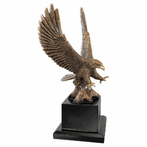 10 3/4" Antique Gold Eagle with Base