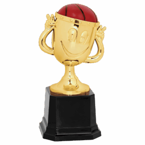 6" Basketball Happy Cup Trophy