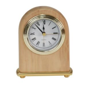 4" x 5" Red Alder Arch Desk Clock