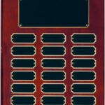 18 Plate Rosewood Piano Finish Completed Perpetual Plaque