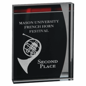 5 1/4" x 6 1/2" Lustre Acrylic Standup Plaqueue