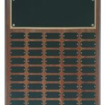 45 Plate Genuine Walnut Completed Perpetual Plaque